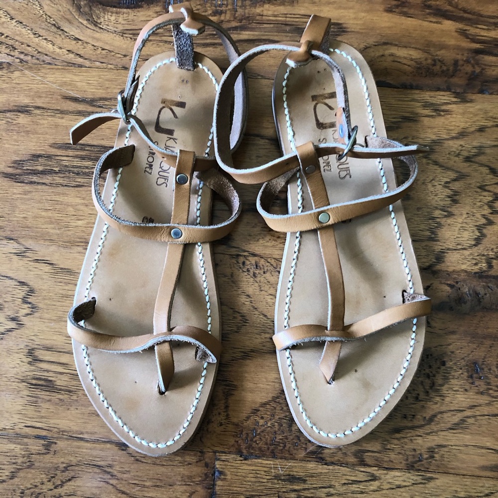 Fits like a 9! K Jacques Gina gladiator sandals!